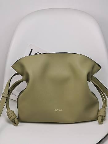 Loewe Flamenco Clutch Green Bag 30x24.5x10.5cm