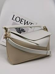 Loewe Small Puzzle Bag Beige White 24x16.5x10.5cm - 3