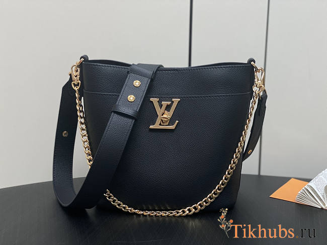 Louis Vuitton LV Lock and Walk Bag Black 20 x 20.5 x 12 cm - 1