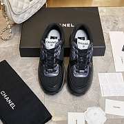 Chanel Black Silver Sneaker - 3