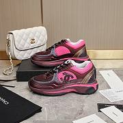 Chanel Pink Wine Sneaker - 5