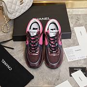 Chanel Pink Wine Sneaker - 2