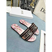 Dior Dway Pink Follow Slides - 5