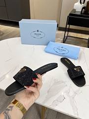 Prada Black Slides - 2