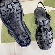 Gucci Sandal With Double G Black - 2