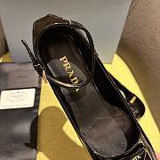 Prada Round Toe Black Sandal Heel - 3