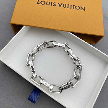 Louis Vuitton LV Monogram Bracelet Silver