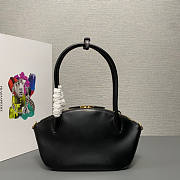 Prada Leather Handbag Black 31x16x11cm - 3