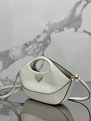 Prada Triangle-Logo Handbag White 32x19x4.5cm - 5