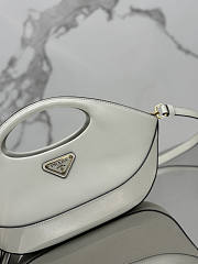 Prada Triangle-Logo Handbag White 32x19x4.5cm - 4