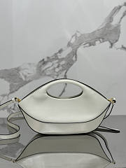 Prada Triangle-Logo Handbag White 32x19x4.5cm - 2