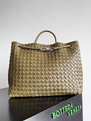 Bottega Veneta Large Andiamo Bag Green Silver 42x35x18cm - 1