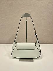 Prada Small Leather Shoulder Bag White 25x5.5cm - 4