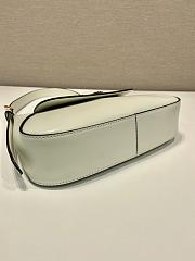 Prada Small Leather Shoulder Bag White 25x5.5cm - 2