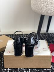 Christian Louboutin Black Crystal Patent Leather Pumps - 5