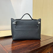 Hermes Mini Kelly 24/24 Black Silver Bag 21cm - 3