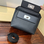 Hermes Mini Kelly 24/24 Black Silver Bag 21cm - 4