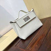 Hermes Mini Kelly 24/24 White Silver Bag 21cm - 5