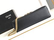 Celine Medium Victoire Bag Calfskin Black 25x15x8cm - 4