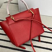 Celine Nano Belt Bag Grained Calfskin Red 20x20x10cm - 4