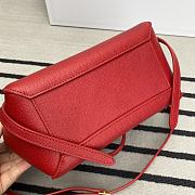 Celine Nano Belt Bag Grained Calfskin Red 20x20x10cm - 3