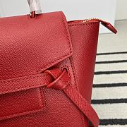 Celine Nano Belt Bag Grained Calfskin Red 20x20x10cm - 2