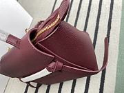 Celine Nano Belt Bag Grained Calfskin Red Wine 20x20x10cm - 6