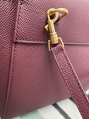 Celine Nano Belt Bag Grained Calfskin Red Wine 20x20x10cm - 3