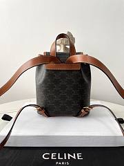 Celine Mini Backpack Folco Triomphe Canvas 20x10x18.5cm - 2