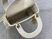 Dior Mini Lady Bag White 17cm - 6