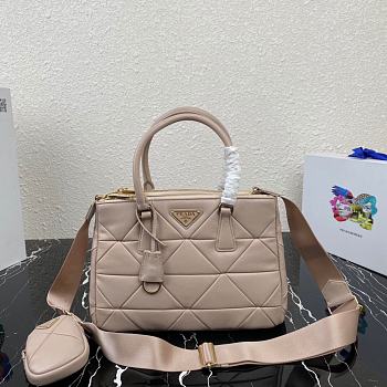 Prada Small Prada Galleria Saffiano Leather Pink 28x20x12cm