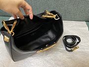 Valentino Stud Sign Calfskin Hobo Bag Black 28x22x7cm - 5