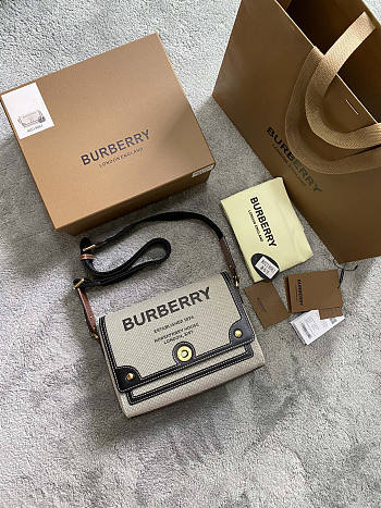 Burberry Horseferry Print Canvas Black 25x18x8.5cm