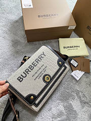 Burberry Horseferry Print Canvas Black 25x18x8.5cm - 3