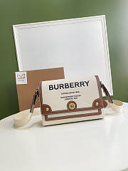 Burberry Horseferry Print Canvas Tan 25x18x8.5cm - 1