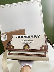 Burberry Horseferry Print Canvas Tan 25x18x8.5cm - 6