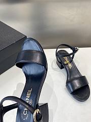 Chanel Black Sandal Heel 5cm - 4