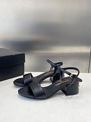 Chanel Black Sandal Heel 5cm - 3