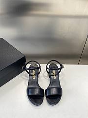 Chanel Black Sandal Heel 5cm - 2