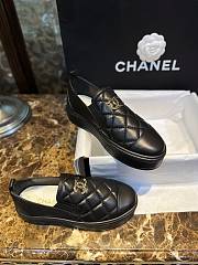 Chanel Interlocking CC Logo Sneakers Black - 1