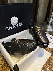 Chanel Interlocking CC Logo Sneakers Black - 3