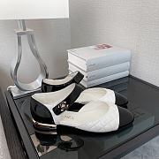 Chanel Mary Janes Patent Calfskin And Lambskin White - 4