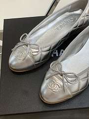 Chanel Ballerina Flat Silver 02 - 5