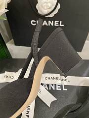 Chanel Slingback Black Gold Heel 5cm - 4