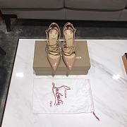 Christian Louboutin Crossfliketa 100 Heel Beige - 4