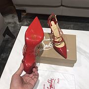 Christian Louboutin Crossfliketa 100 Heel Patent Red - 3