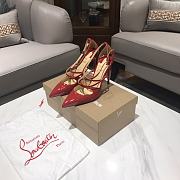 Christian Louboutin Crossfliketa 100 Heel Patent Red - 4