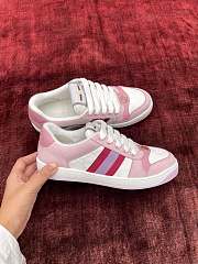 Gucci Screener Low-Top Sneakers White Pink - 1