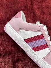 Gucci Screener Low-Top Sneakers White Pink - 2