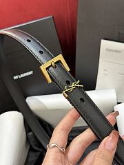 YSL Black Gold Belt 2cm - 3